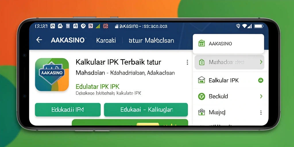 Antarmuka AAKASINO yang sederhana dan efektif untuk Kalkulator IPK.