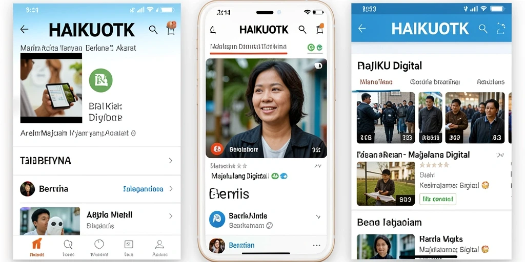 Antarmuka HAIKUOTK yang menarik dan modern.
