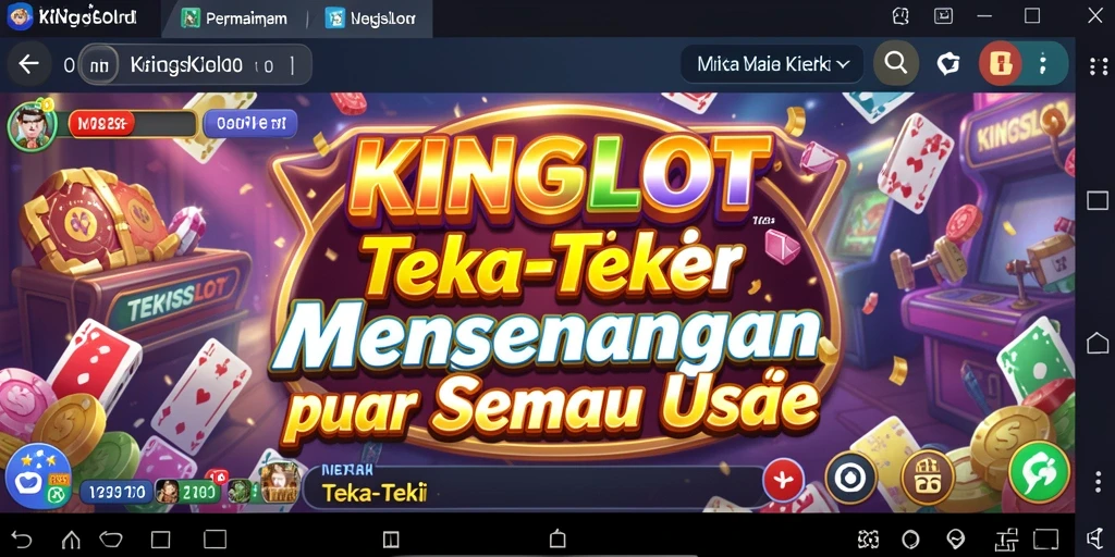 Antarmuka menarik dan fitur puzzle yang menantang di KINGSLOT.