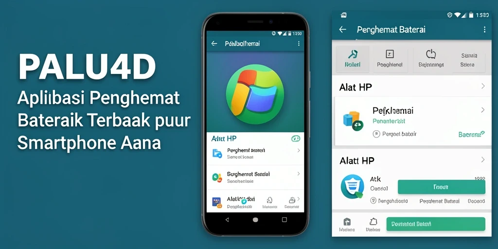 Antarmuka utama PALU4D menampilkan fitur penghemat baterai yang mudah digunakan.