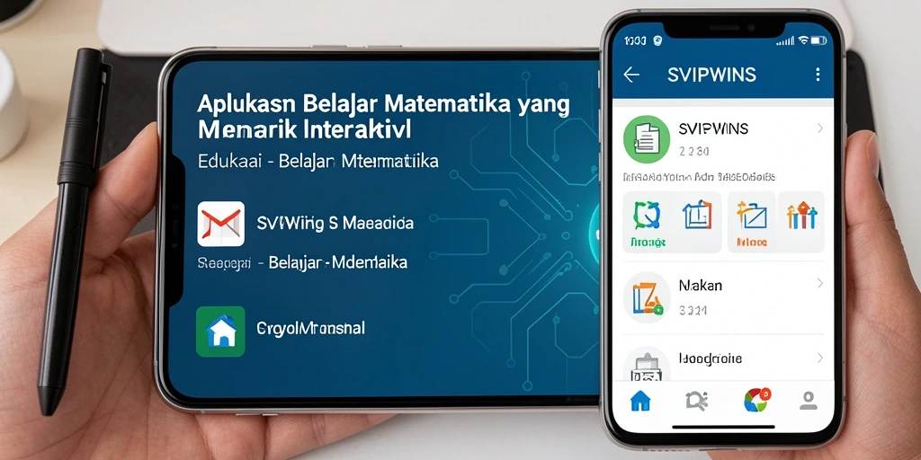 Tampilan antarmuka SVIPWINS yang menarik dan edukatif.